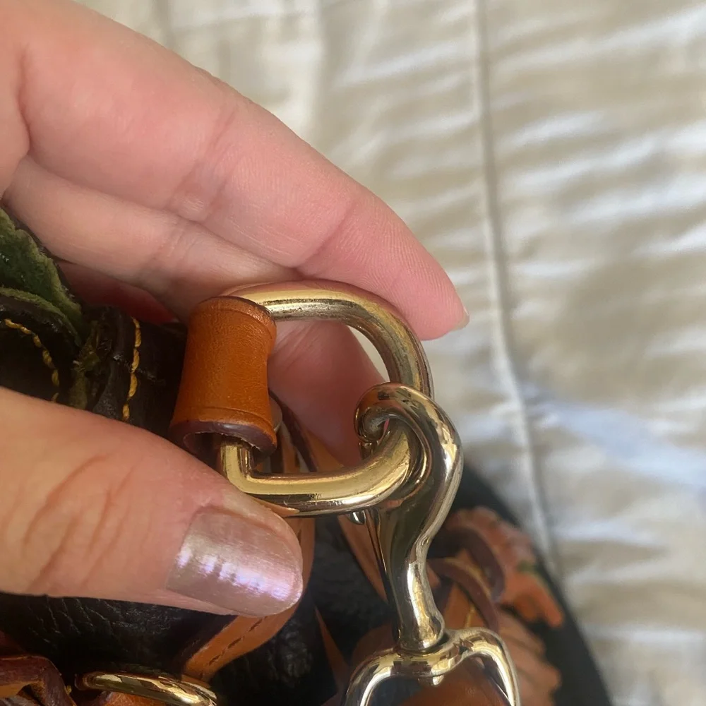 Dooney & Bourke Florentine Satchel Black and Brown - Picture 7 of 8